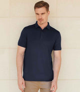 Henbury Slim Fit Stretch Microfine Piqué Polo Shirt | Navy thumbnail 1