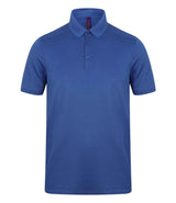 Henbury Slim Fit Stretch Microfine Piqué Polo Shirt | Royal Blue thumbnail 1