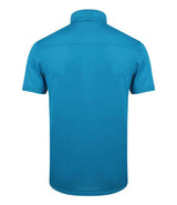 Henbury Slim Fit Stretch Microfine Piqué Polo Shirt | Sapphire Blue thumbnail 2