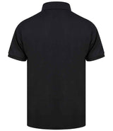 Henbury Recycled Polyester Piqué Polo Shirt | Black thumbnail 2