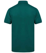 Henbury Recycled Polyester Piqué Polo Shirt | Bottle Green thumbnail 2