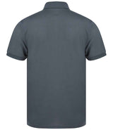 Henbury Recycled Polyester Piqué Polo Shirt | Charcoal thumbnail 3
