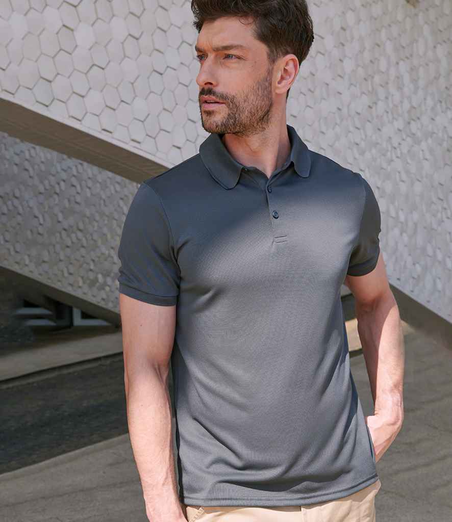 Henbury Recycled Polyester Piqué Polo Shirt | Charcoal