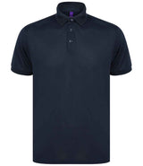 Henbury Recycled Polyester Piqué Polo Shirt | Navy thumbnail 1