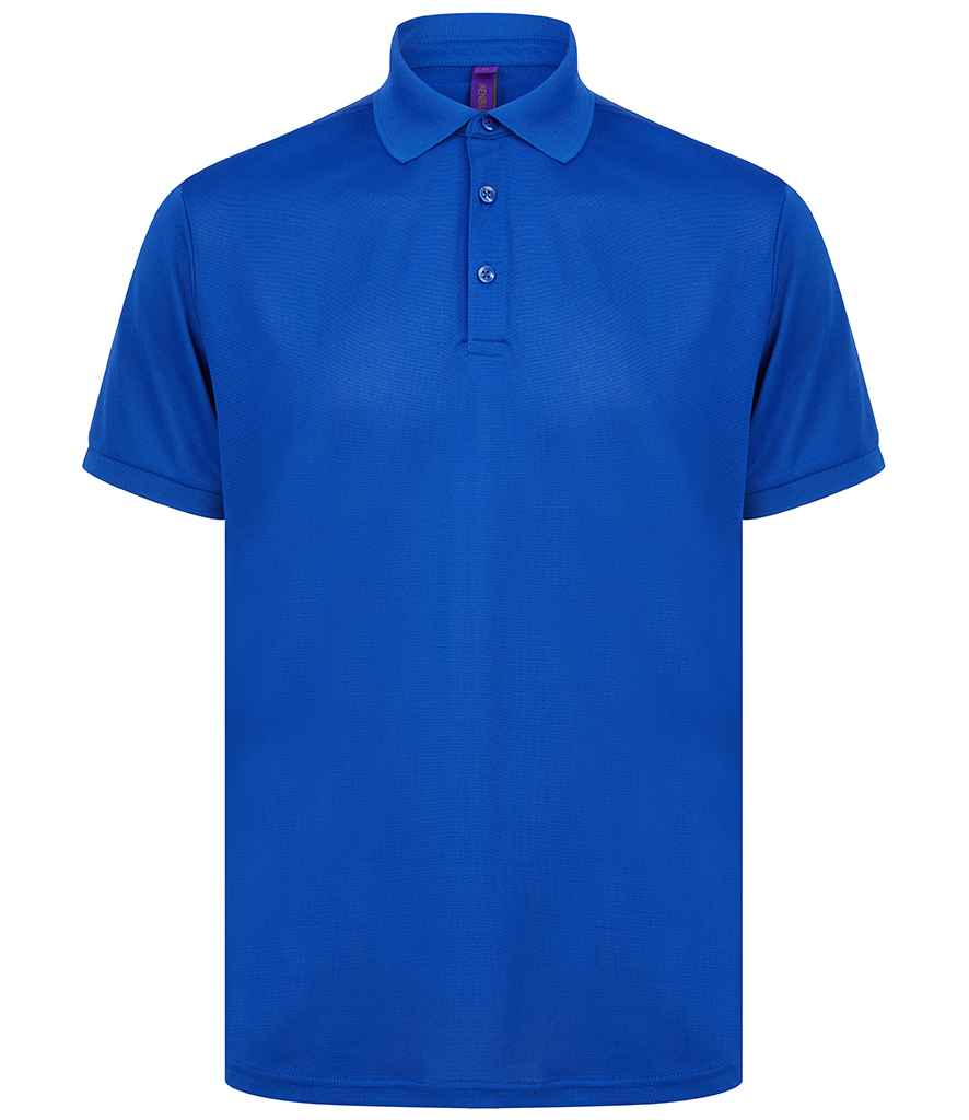 Henbury Recycled Polyester Piqué Polo Shirt | Royal Blue