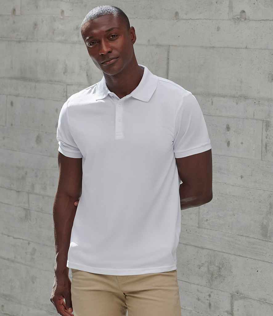 Henbury Recycled Polyester Piqué Polo Shirt | White