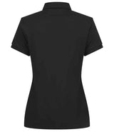 Henbury Ladies Recycled Polyester Polo Shirt | Black thumbnail 2