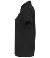 Henbury Ladies Recycled Polyester Polo Shirt | Black thumbnail 3
