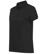 Henbury Ladies Recycled Polyester Polo Shirt | Black thumbnail 4