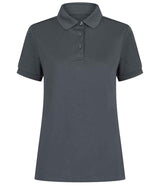 Henbury Ladies Recycled Polyester Polo Shirt | Charcoal thumbnail 2