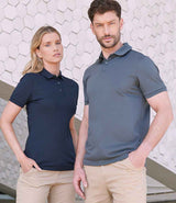 Henbury Ladies Recycled Polyester Polo Shirt | Charcoal thumbnail 1