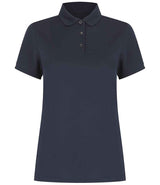 Henbury Ladies Recycled Polyester Polo Shirt | Navy thumbnail 2