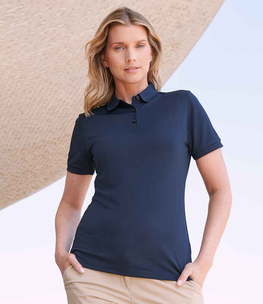 Henbury Ladies Recycled Polyester Polo Shirt | Navy