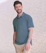 Henbury Coolplus® Wicking Piqué Polo Shirt | Airforce Blue thumbnail 1