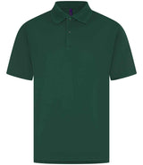 Henbury Coolplus® Wicking Piqué Polo Shirt | Bottle Green thumbnail 1