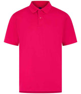 Henbury Coolplus® Wicking Piqué Polo Shirt | Bright Pink thumbnail 2