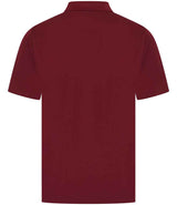 Henbury Coolplus® Wicking Piqué Polo Shirt | Burgundy thumbnail 3