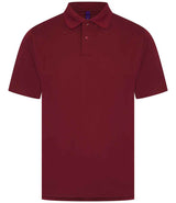 Henbury Coolplus® Wicking Piqué Polo Shirt | Burgundy thumbnail 2
