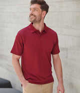 Henbury Coolplus® Wicking Piqué Polo Shirt | Burgundy thumbnail 1