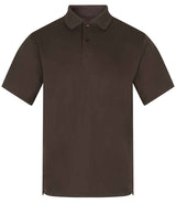 Henbury Coolplus® Wicking Piqué Polo Shirt | Chocolate thumbnail 2