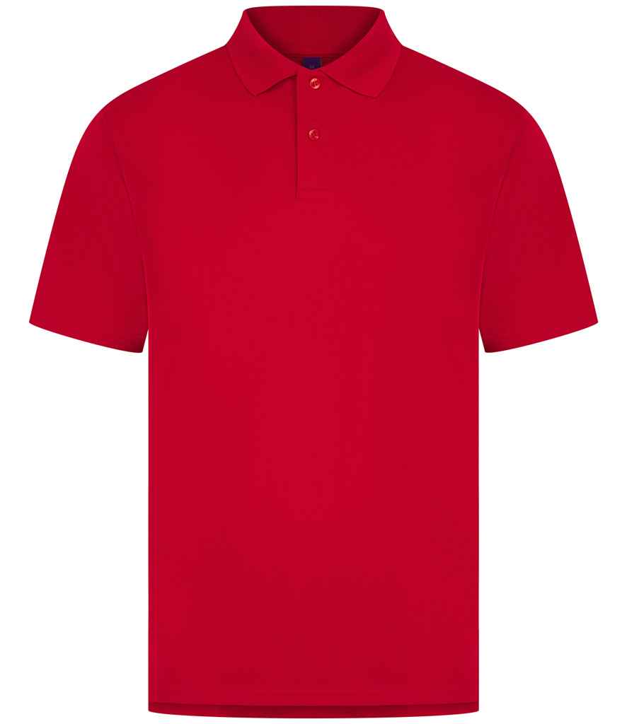 Henbury Coolplus® Wicking Piqué Polo Shirt | Classic Red