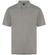 Henbury Coolplus® Wicking Piqué Polo Shirt | Heather Grey thumbnail 1