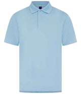 Henbury Coolplus® Wicking Piqué Polo Shirt | Light Blue thumbnail 1