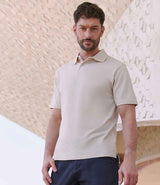 Henbury Coolplus® Wicking Piqué Polo Shirt | Natural thumbnail 1