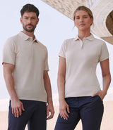 Henbury Coolplus® Wicking Piqué Polo Shirt | Natural thumbnail 2