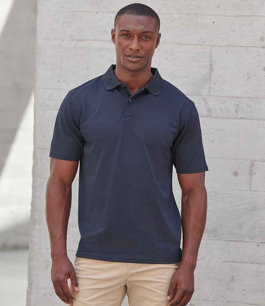 Henbury Coolplus® Wicking Piqué Polo Shirt | Navy