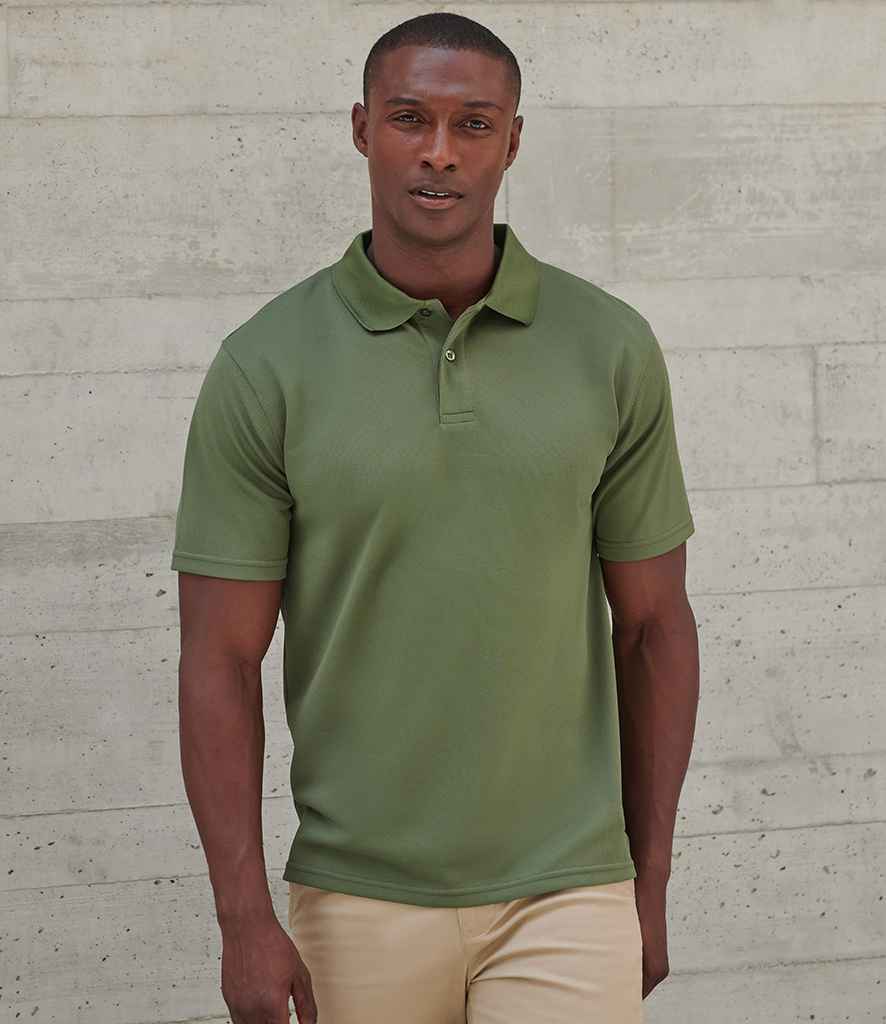 Henbury Coolplus® Wicking Piqué Polo Shirt | Olive Green