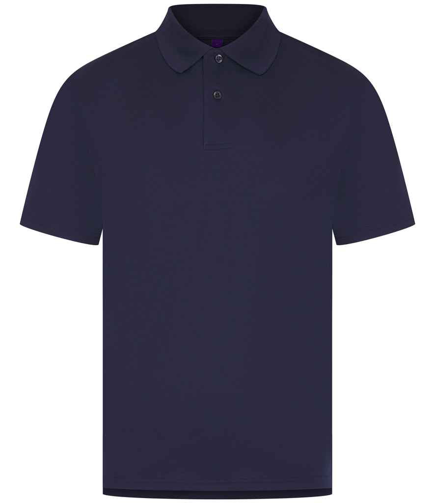 Henbury Coolplus® Wicking Piqué Polo Shirt | Oxford Navy