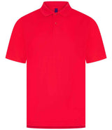 Henbury Coolplus® Wicking Piqué Polo Shirt | Red thumbnail 1