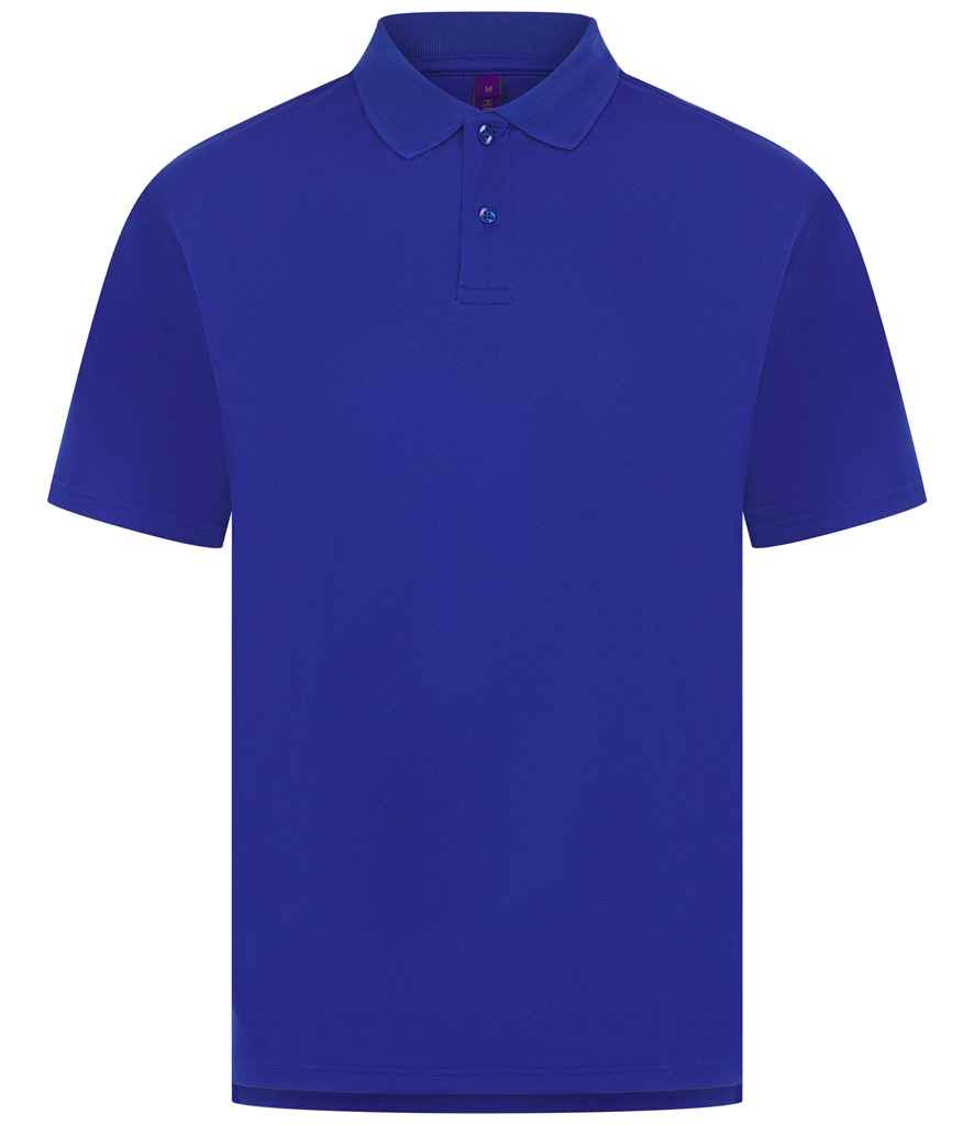 Henbury Coolplus® Wicking Piqué Polo Shirt | Royal Blue
