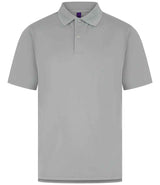 Henbury Coolplus® Wicking Piqué Polo Shirt | Silver thumbnail 1