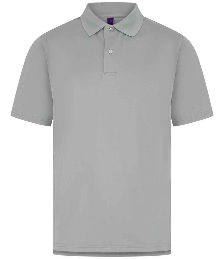 Henbury Coolplus® Wicking Piqué Polo Shirt | Silver