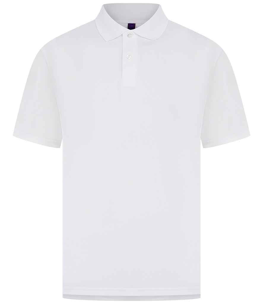 Henbury Coolplus® Wicking Piqué Polo Shirt | White