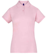 Henbury Ladies Coolplus® Wicking Piqué Polo Shirt | Baby Pink thumbnail 3