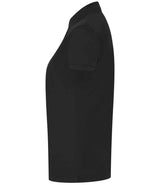 Henbury Ladies Coolplus® Wicking Piqué Polo Shirt | Black thumbnail 3