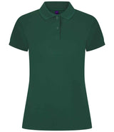 Henbury Ladies Coolplus® Wicking Piqué Polo Shirt | Bottle Green thumbnail 1