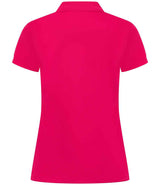 Henbury Ladies Coolplus® Wicking Piqué Polo Shirt | Bright Pink thumbnail 5