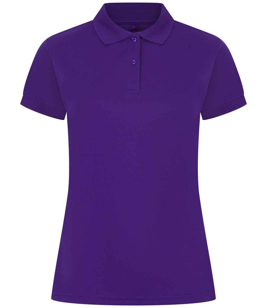 Henbury Ladies Coolplus® Wicking Piqué Polo Shirt | Bright Purple