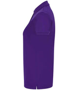 Henbury Ladies Coolplus® Wicking Piqué Polo Shirt | Bright Purple thumbnail 3