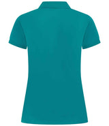 Henbury Ladies Coolplus® Wicking Piqué Polo Shirt | Bright Jade thumbnail 5