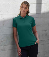 Henbury Ladies Coolplus® Wicking Piqué Polo Shirt | Bright Jade thumbnail 1