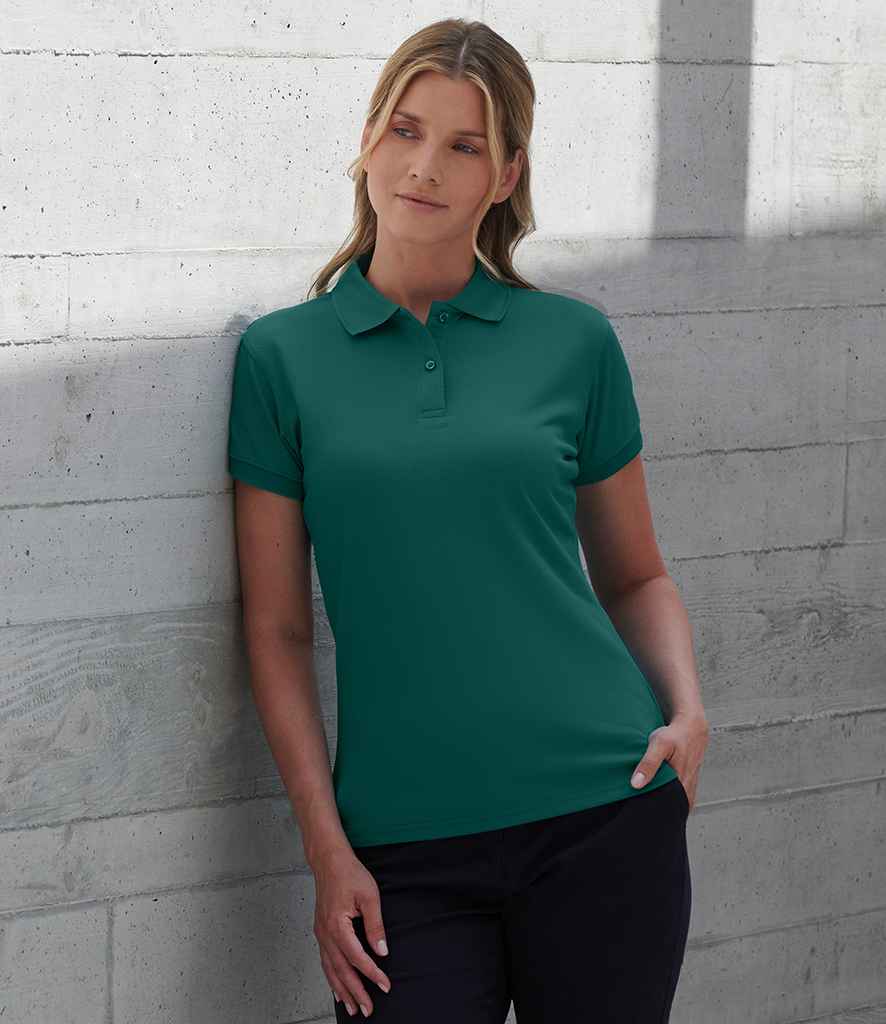 Henbury Ladies Coolplus® Wicking Piqué Polo Shirt | Bright Jade