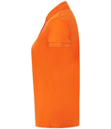 Henbury Ladies Coolplus® Wicking Piqué Polo Shirt | Bright Orange thumbnail 3