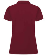 Henbury Ladies Coolplus® Wicking Piqué Polo Shirt | Burgundy thumbnail 2