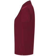 Henbury Ladies Coolplus® Wicking Piqué Polo Shirt | Burgundy thumbnail 3