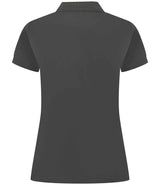 Henbury Ladies Coolplus® Wicking Piqué Polo Shirt | Charcoal thumbnail 2